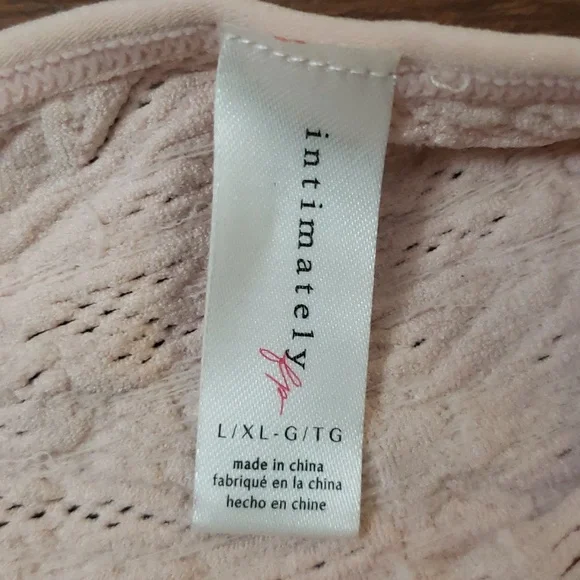 Free People Light Pink Bralette Size Large/XL - Picture 2 of 3